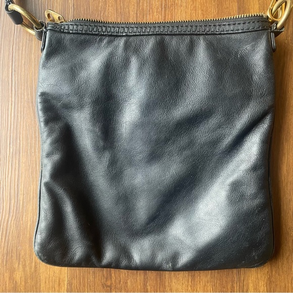 Marc By Marc Jacobs Crossbody Purse Black Leather Bag Totally Turnlock Sia Gold - Picture 4 of 14